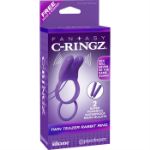 Image de C-RINGZ TWIN TEAZER RABBIT RING MAUVE