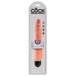 Image de King Cock 9" Vibrating Stiffy - Flesh