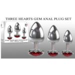 Image de THREE HEARTS GEM ANAL PLUG SET