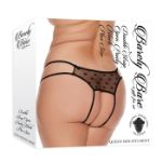 Image de Double Strap Open Panty - Plus Size - Black