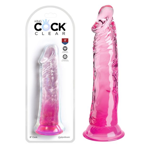 Image de King Cock Clear 8" - Pink